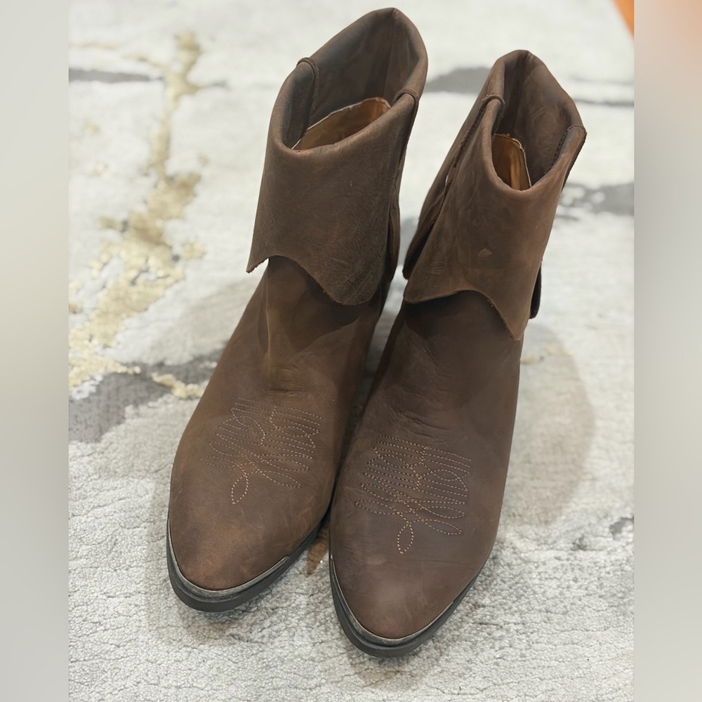 Polo by Ralph Lauren Rich Brown Leather Booties